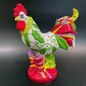 Christmas Poultry in Motion Rooster “HOLLY DAYS” Sharon Neuhaus